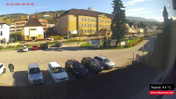 Střed obce Rokytnice nad Jizerou