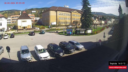 Střed obce Rokytnice nad Jizerou