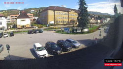 Střed obce Rokytnice nad Jizerou