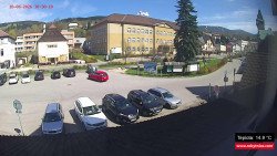 Střed obce Rokytnice nad Jizerou