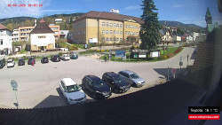 Střed obce Rokytnice nad Jizerou