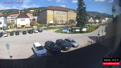 Střed obce Rokytnice nad Jizerou