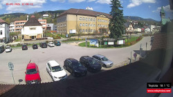 Střed obce Rokytnice nad Jizerou