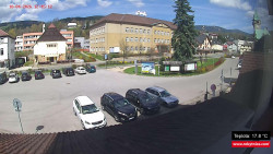 Střed obce Rokytnice nad Jizerou