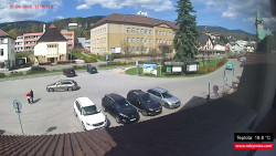 Střed obce Rokytnice nad Jizerou