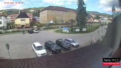 Střed obce Rokytnice nad Jizerou