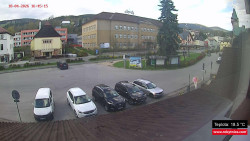 Střed obce Rokytnice nad Jizerou