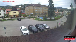 Střed obce Rokytnice nad Jizerou