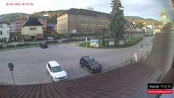 Střed obce Rokytnice nad Jizerou