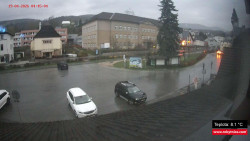 Střed obce Rokytnice nad Jizerou