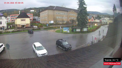 Střed obce Rokytnice nad Jizerou