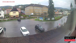 Střed obce Rokytnice nad Jizerou