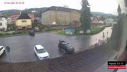 Střed obce Rokytnice nad Jizerou