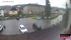 Střed obce Rokytnice nad Jizerou