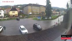 Střed obce Rokytnice nad Jizerou