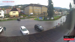 Střed obce Rokytnice nad Jizerou