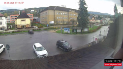 Střed obce Rokytnice nad Jizerou