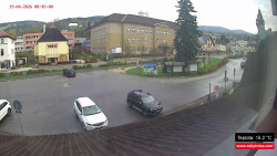 Střed obce Rokytnice nad Jizerou