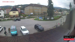 Střed obce Rokytnice nad Jizerou