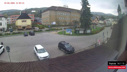 Střed obce Rokytnice nad Jizerou