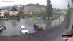 Střed obce Rokytnice nad Jizerou