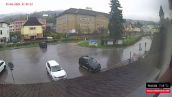 Střed obce Rokytnice nad Jizerou