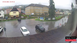 Střed obce Rokytnice nad Jizerou