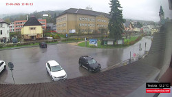 Střed obce Rokytnice nad Jizerou