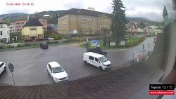 Střed obce Rokytnice nad Jizerou