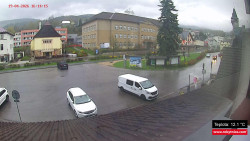 Střed obce Rokytnice nad Jizerou