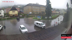 Střed obce Rokytnice nad Jizerou