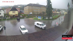 Střed obce Rokytnice nad Jizerou