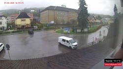 Střed obce Rokytnice nad Jizerou