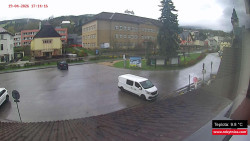 Střed obce Rokytnice nad Jizerou