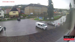 Střed obce Rokytnice nad Jizerou