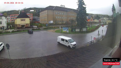 Střed obce Rokytnice nad Jizerou