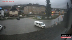 Střed obce Rokytnice nad Jizerou