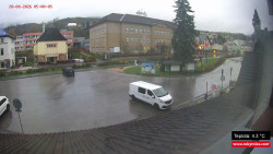 Střed obce Rokytnice nad Jizerou