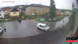 Střed obce Rokytnice nad Jizerou