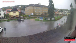 Střed obce Rokytnice nad Jizerou