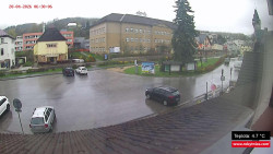 Střed obce Rokytnice nad Jizerou