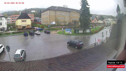 Střed obce Rokytnice nad Jizerou