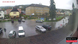 Střed obce Rokytnice nad Jizerou