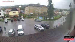 Střed obce Rokytnice nad Jizerou