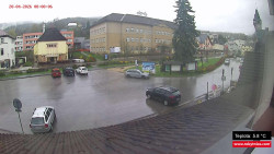 Střed obce Rokytnice nad Jizerou