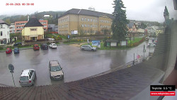 Střed obce Rokytnice nad Jizerou