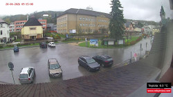 Střed obce Rokytnice nad Jizerou