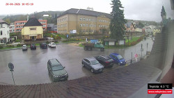 Střed obce Rokytnice nad Jizerou