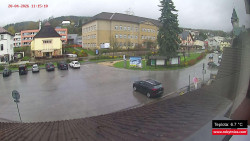 Střed obce Rokytnice nad Jizerou