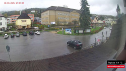 Střed obce Rokytnice nad Jizerou